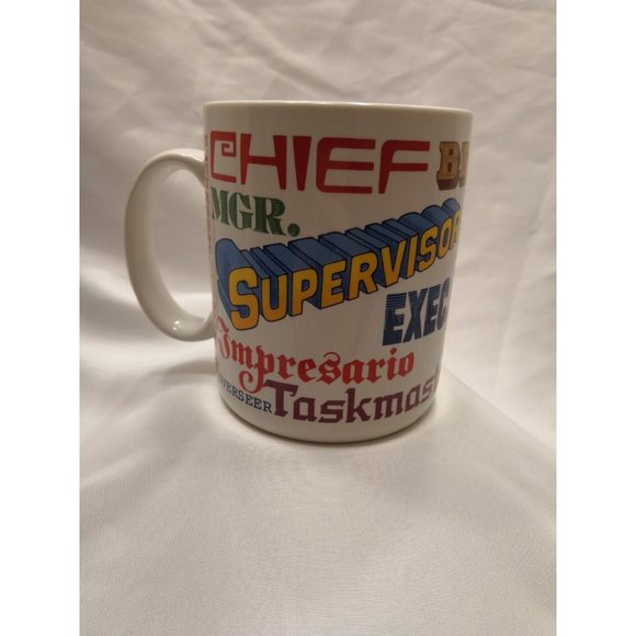 Hallmark Boss Leader Coffee Cup Mug Chief Captain Kingpen - Picture 1 of 9